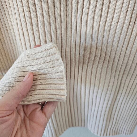 Vintage CTME Cream Turtleneck Sweater - Picture 3 of 4